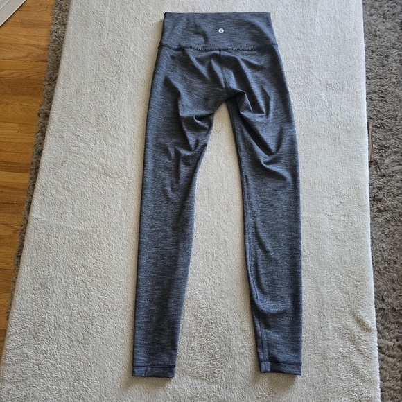 Lululemon Wunder Under Hi-Rise Tight Full-On Luxtreme 28" Heathered Black size 4 - Picture 5 of 11